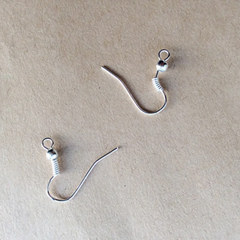 Посеребренные застежки для сережек французские шпильки подвески в виде шара и