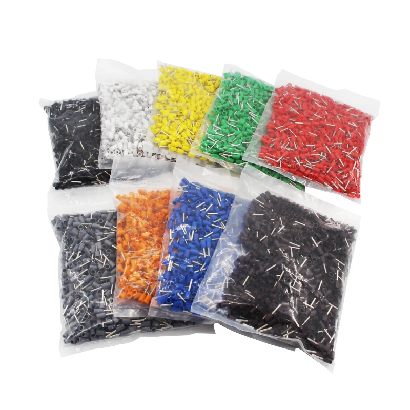Free Shipping 100pcs/Pack E1008 Insulated Ferrules Terminal Block Cord End Wire Connector Electrical Crimp Terminator | Обустройство