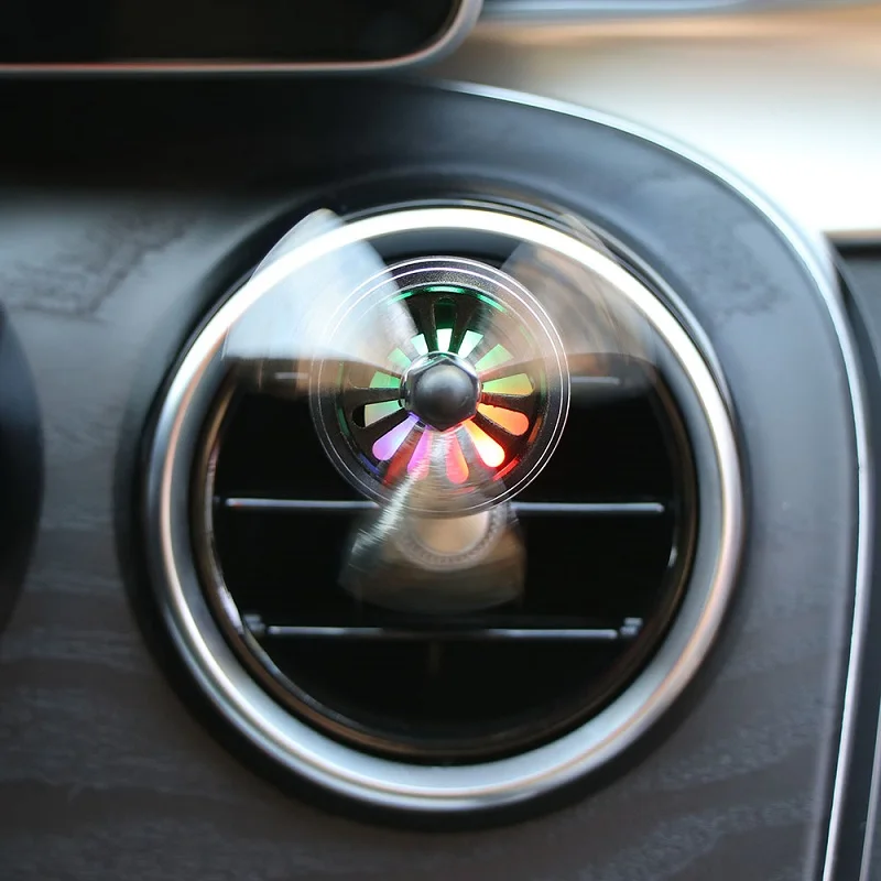 Пропеллер освежитель воздуха LED мини Кондиционер вентиляционное отверстие духи