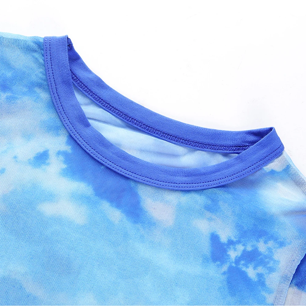 Повседневное полиэстер See Through Mesh Тонкий Ежедневно Сексуальная футболка