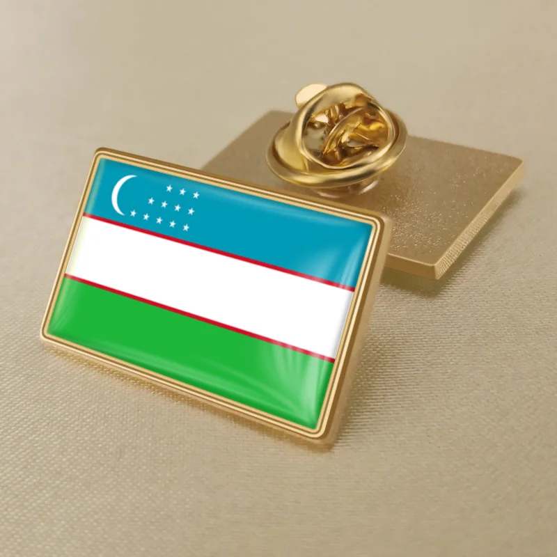 Герб Момо карта Национальный флаг Эмблема с национальным цветочным брошь значки