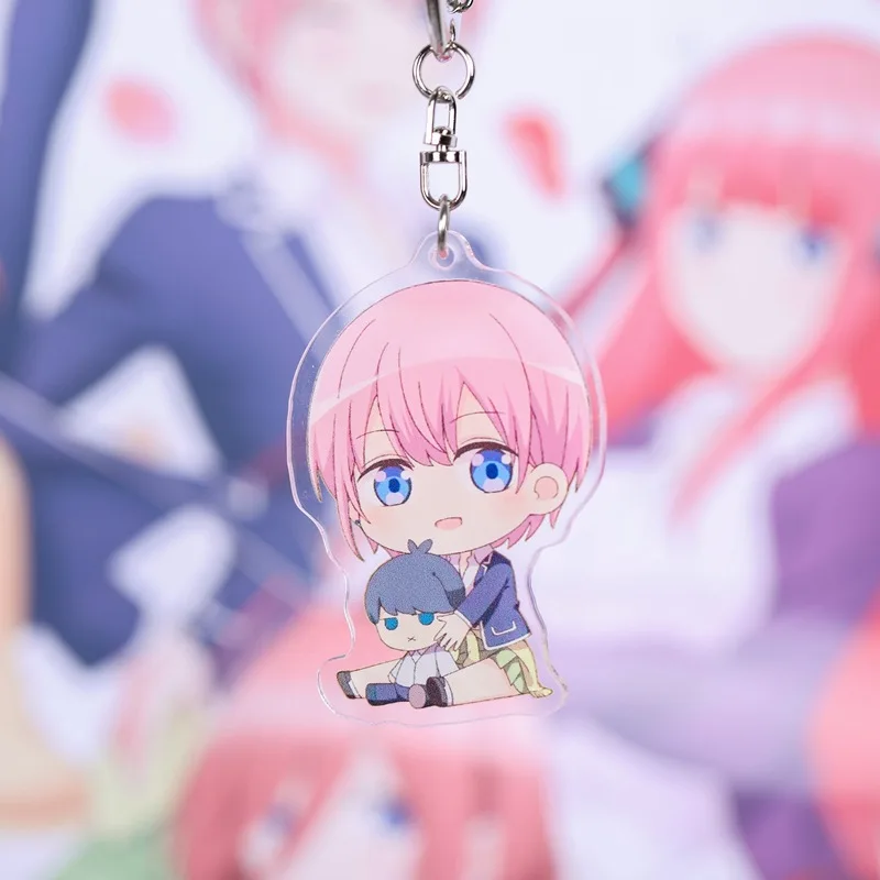 5 шт. аниме Gotoubun no Hanayome акриловые игрушки Фигурки брелки Nakano Ichika Nino Miku Косплей Брелки Подвески для сумок брелки