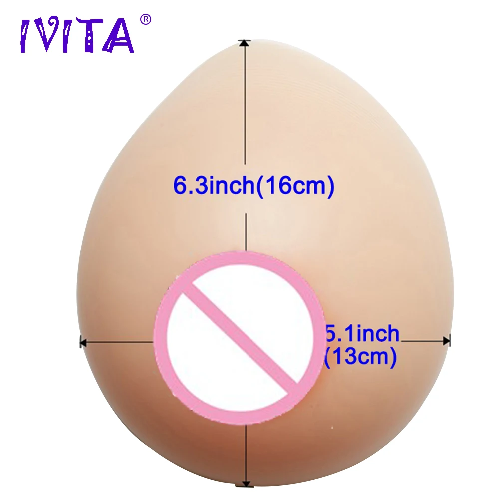 IVITA 2400 г реалистичные силиконовые искусственные формы груди для Трансвестит