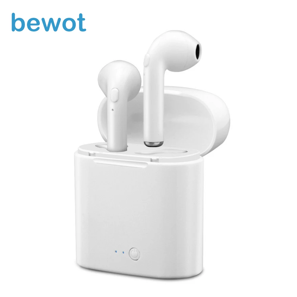 Bewot TWS i7S Bluetooth наушники беспроводные стерео мини настоящие вкладыши спортивные