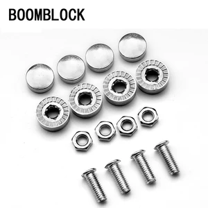 16X болты для автомобильного номерного знака Рамка хромированный винт для Chevrolet Cruze Aveo Captiva Lacetti Ford Focus 2 Fiesta Mondeo Kuga Ranger