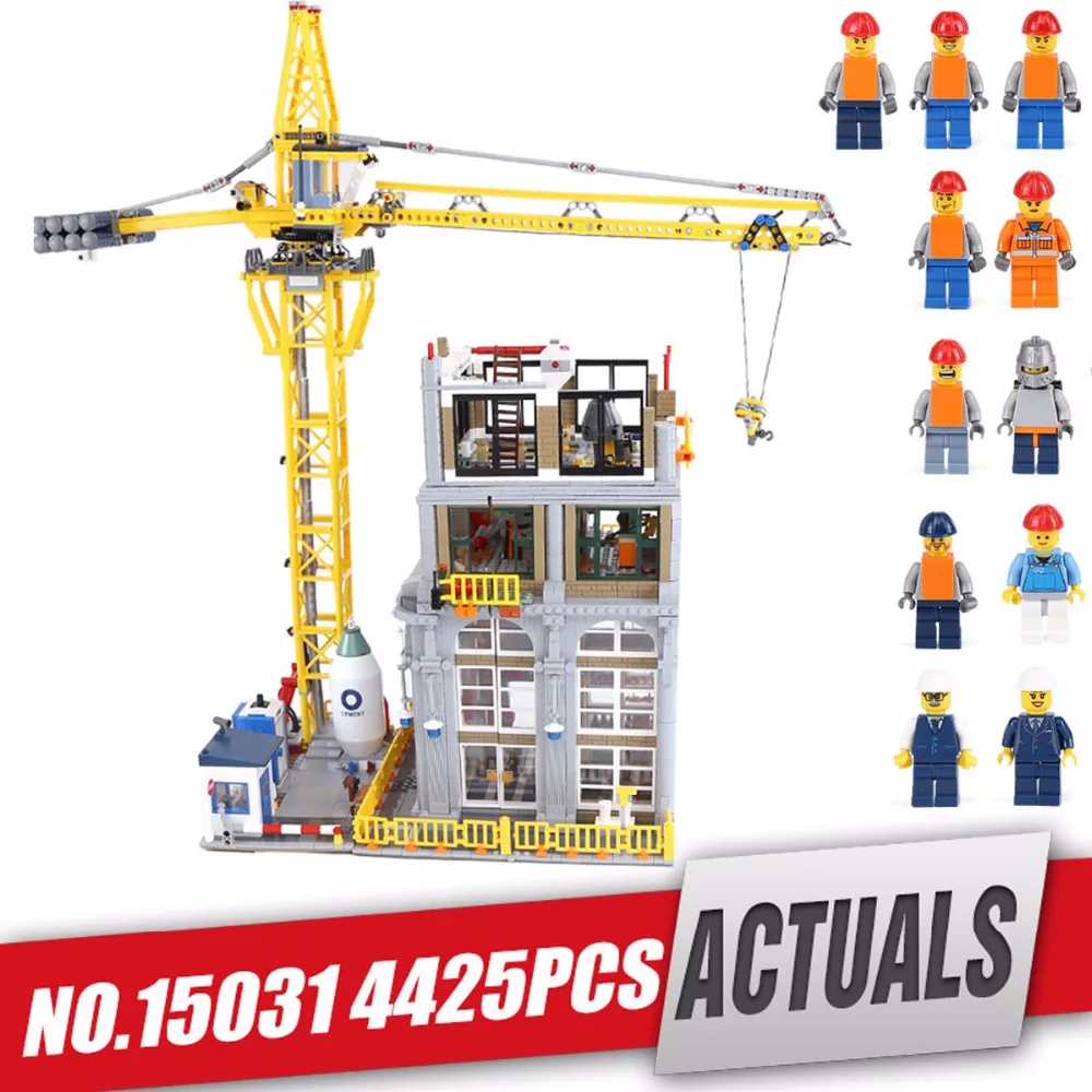 DHL 15031 настоящая серия MOC Классическая Строительная площадка строительные блоки