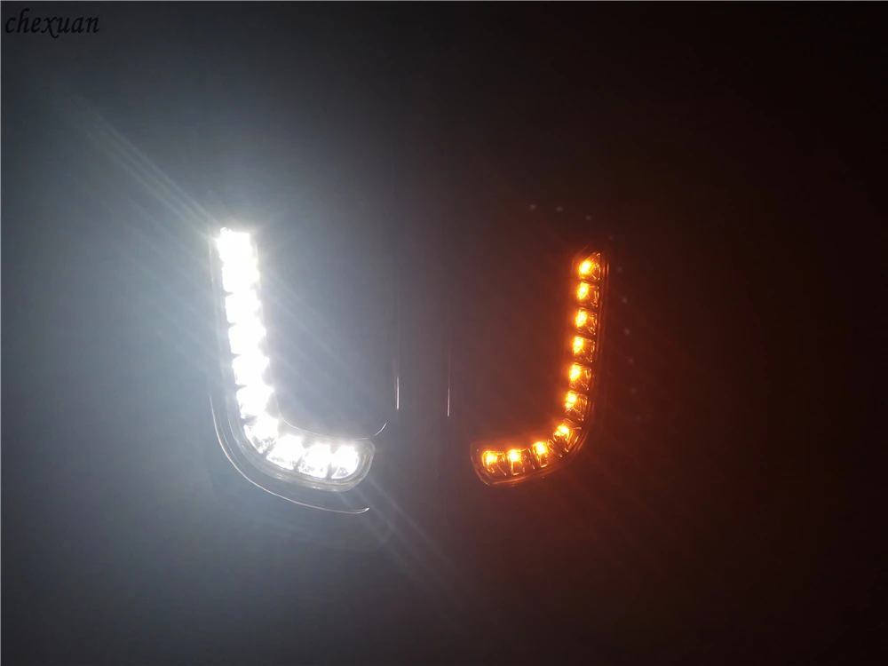CSCSNL 1 комплект для peugeot 2008 светодиодный DRL дневные ходовые огни Дневной светильник противотуманный светильник налобный фонарь
