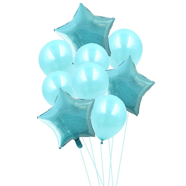 TF Star 9 шт., 12 дюймов и 18 дюймов, креативный, много воздушных шаров, гелиевый воздушный шар "Конфетти", украшение для свадьбы, праздника, дня рождения, вечеринок - Цвет: TF Star