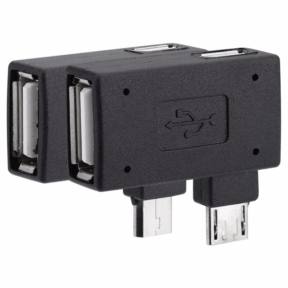 Адаптер Micro USB 2 0 Мама папа шт./компл. порт питания OTG 90 градусов левый правый угол