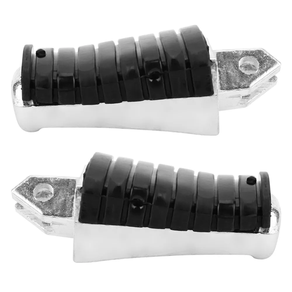 

1 Pair Non-slip rubber surface Motorcycle Front Foot Pegs Footrest Plate Fit for Yamaha XV250/XV125/ XV400/XV500/XV535/XVS125