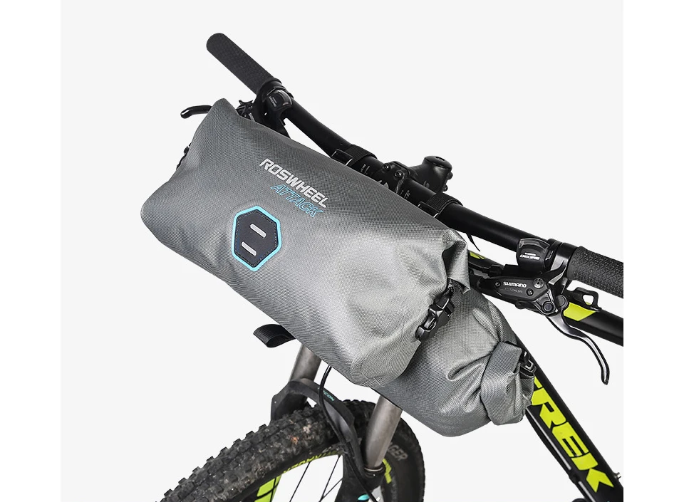 ROSWHEEL 111458 2 шт./компл. 12L полный водонепроницаемый 840D ТПУ MTB дорожный велосипед сумки Руль Передняя сумка велосипедные аксессуары Атака