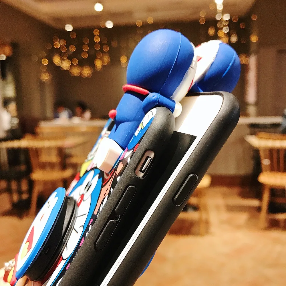 Мягкий силиконовый чехол для телефона с 3D коробкой Doraemon OPPO A3 A5 A3S A59 A73 F1S F5 F7 F9 A83 A1 A79