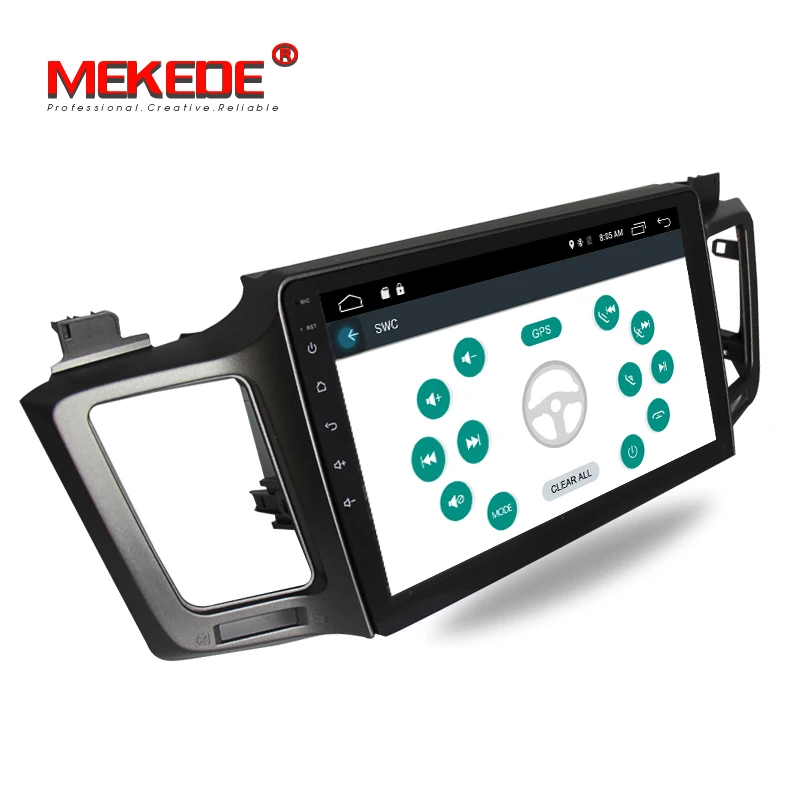 10.1&quot 1024*600 screen 4G SIM lte Car DVD Multimedia Player Radio For Toyota RAV4 2013 2014 2015 2016 2017 android 7.1 2G RAM |