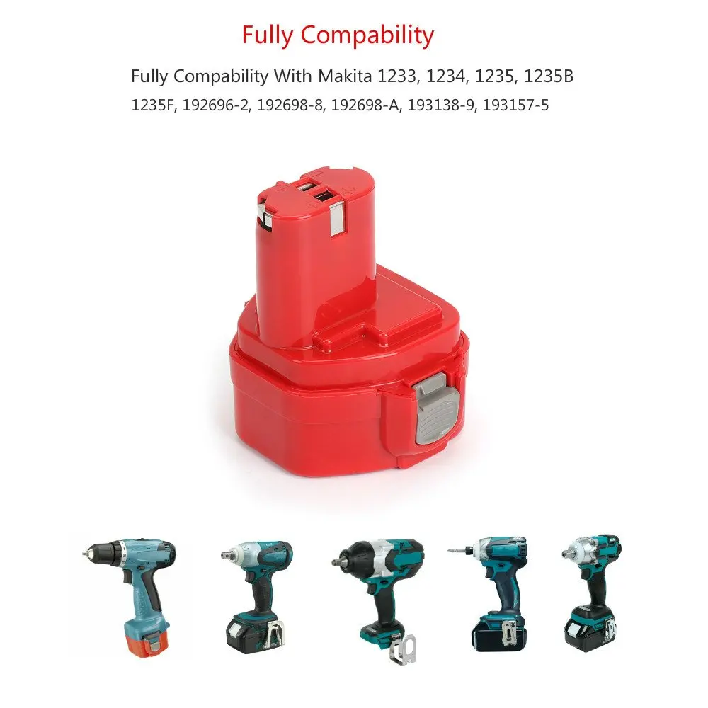 Аккумуляторная батарея Makita 12V 3.0Ah Ni-MH для 1220 1222 1233 1234 1235-2 PA12 12 Вольт NiCd