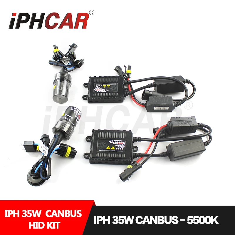 Бесплатная доставка IPHCAR Hid комплект ксеноновой лампы 35 Вт HID светильник Canbus