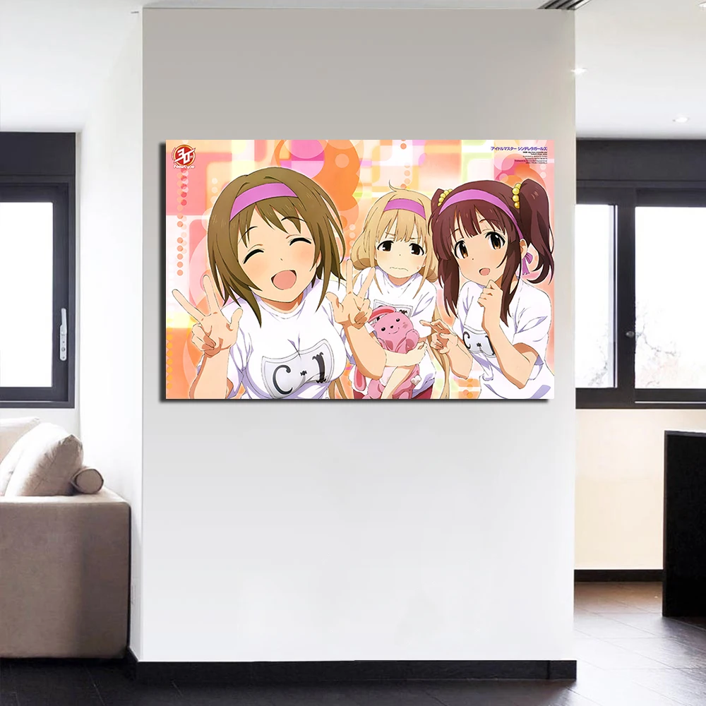 Idolmaster Золушка девушки аниме плакат холст ткань печать живопись для домашнего