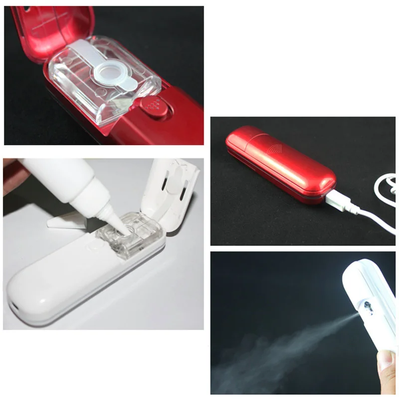 USB портативный ультразвуковой распылитель паровой аппарат для лица нано спрей