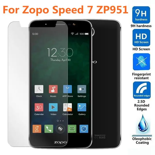 Для Zopo Speed 7 закаленное стекло Оригинал 9H Высококачественная защитная пленка