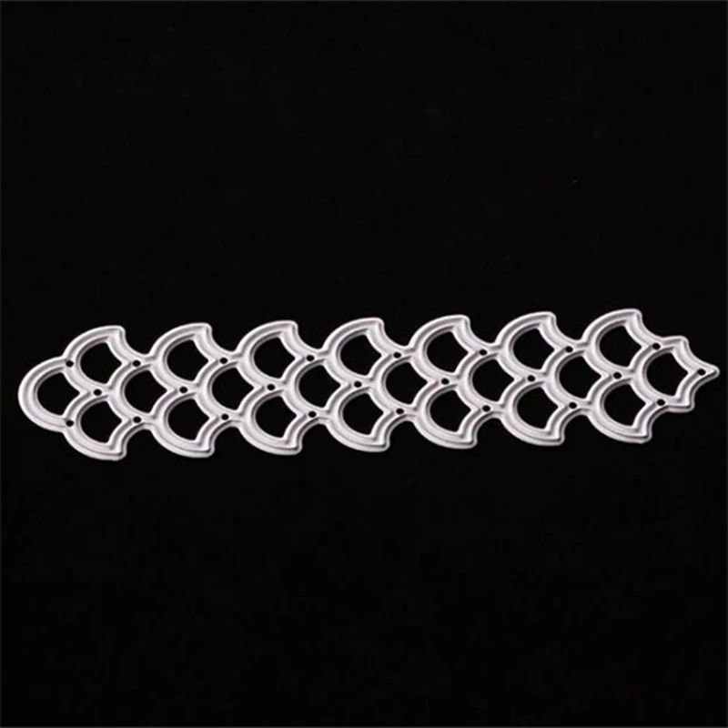 

SCD102 Fish Scale Lace Metal Cutting Dies For Scrapbooking Stencils DIY Album Cards Decoration Embossing Folder Die Cutter Tools