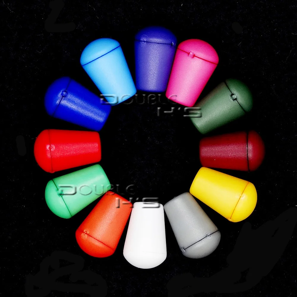 

50pcs/lot Colorful Cord Ends Bell Stopper With Lid Lock Plastic Toggle Clip For Paracord Clothes Bag Sports Wear Shoe