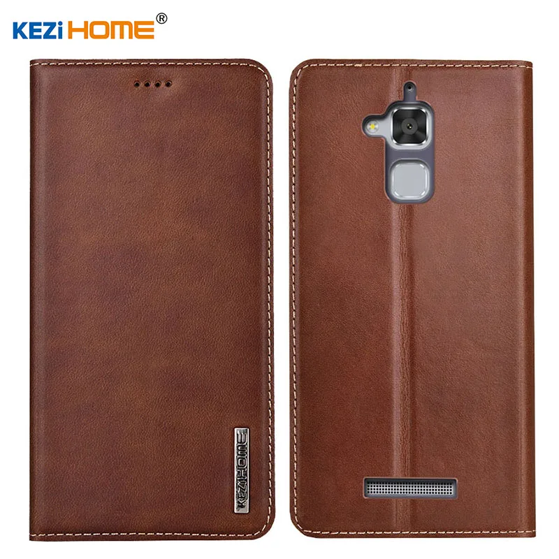 Чехол для ASUS Zenfone 3 Max ZC520TL KEZiHOME Роскошный чехол бумажник из натуральной кожи чехлы