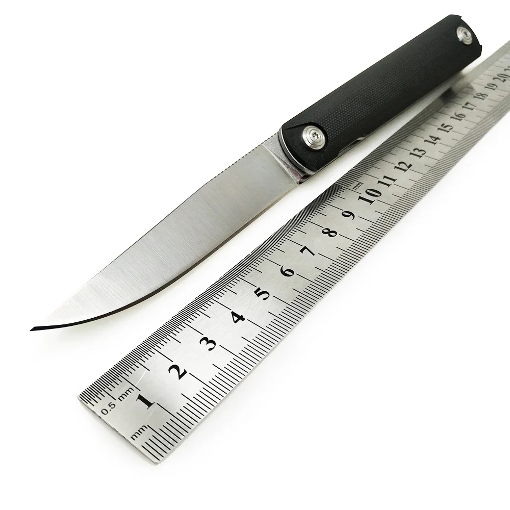 Black G10 Kwaiken охотничий складной нож 9cr18mov сталь/G10 Тактические Ножи для выживания, спасательные ножи Зебра, боевые уличные походные инструменты для повседневного использования - Цвет: Black G10