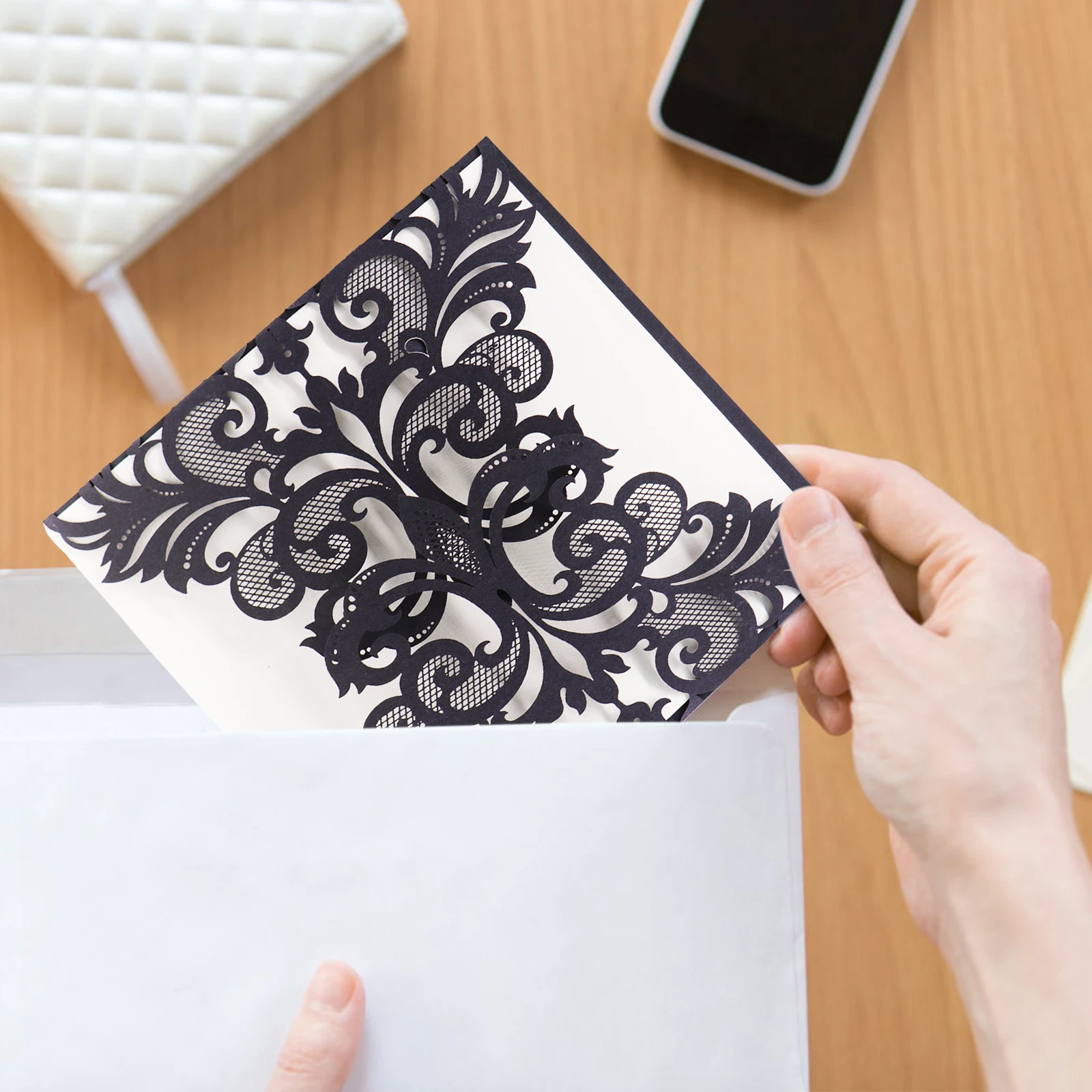 1 шт. романтическая выдолбленная Лазерная пригласительная открытка для свадьбы