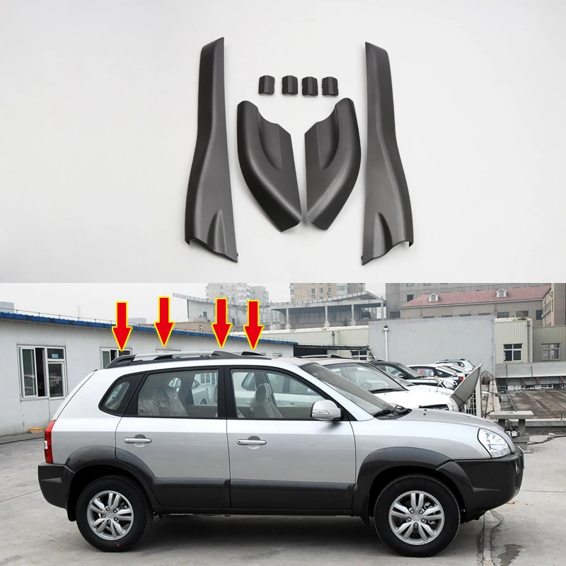 8 шт. Защитная крышка для багажника на крышу для hyundai Tucson 2004 2005 2006 2007 2008 Prado крышки багажника на крышу замена оболочки