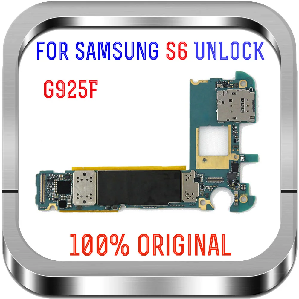 Европейская версия для samsung S6 G925F G925FQ материнская плата 32 Гб оригинальная разблокированная для samsung Galaxy S6 Edge G925F логические платы