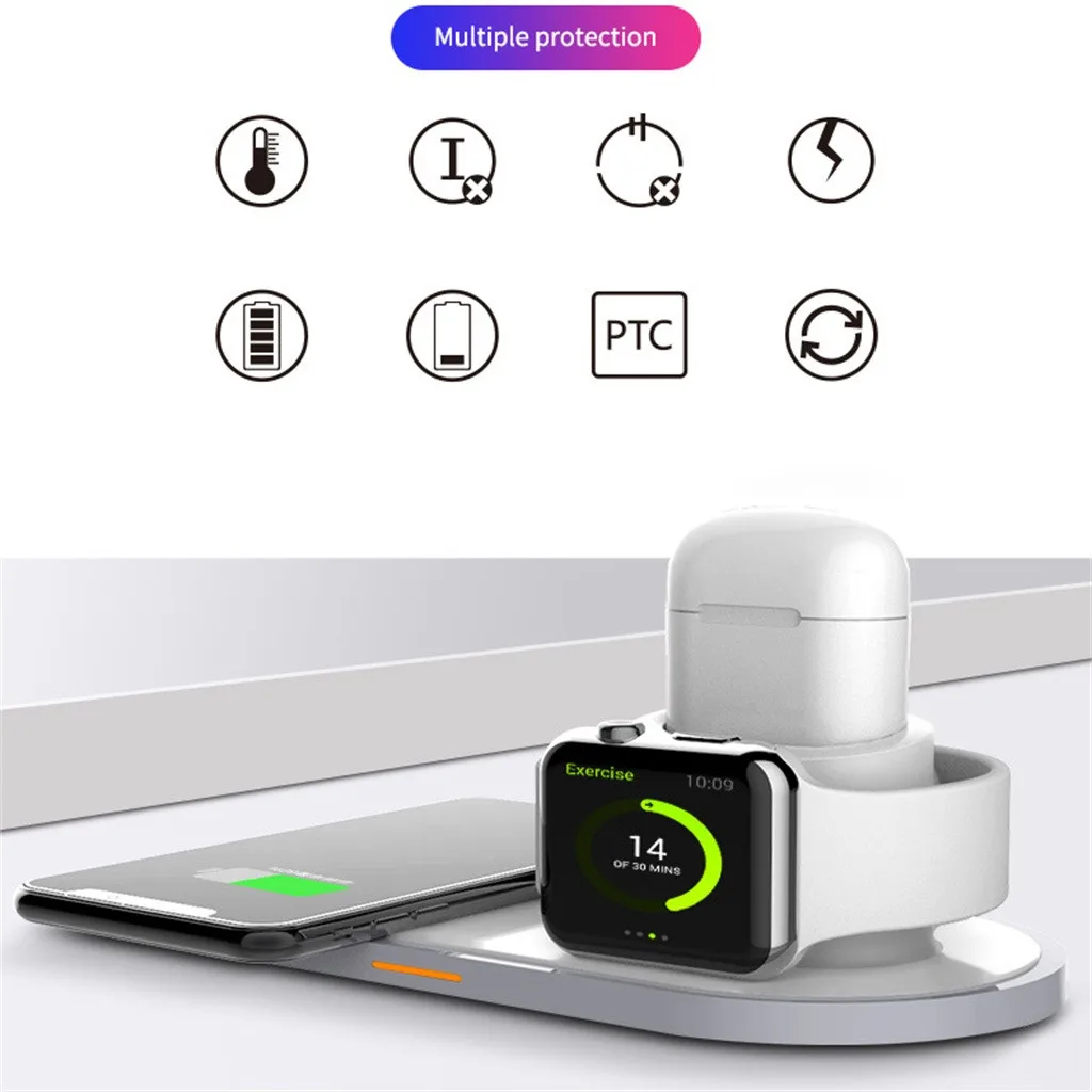 Беспроводное зарядное устройство зарядная станция для IPhone Apple Watch AirPods 2 2019 p45 |