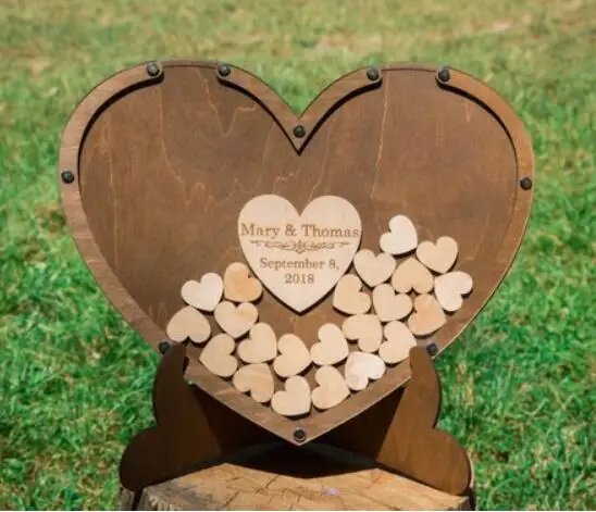 Индивидуальные имена dateHeart Drop Box Гостевая книга Свадьба Top Альтернатива
