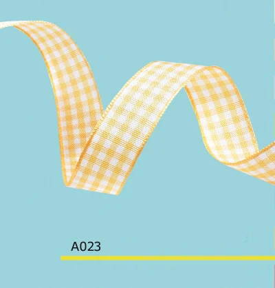 

0.5" Inch 12 mm or 1.2 mm Gingham Ribbon For Hair Bow