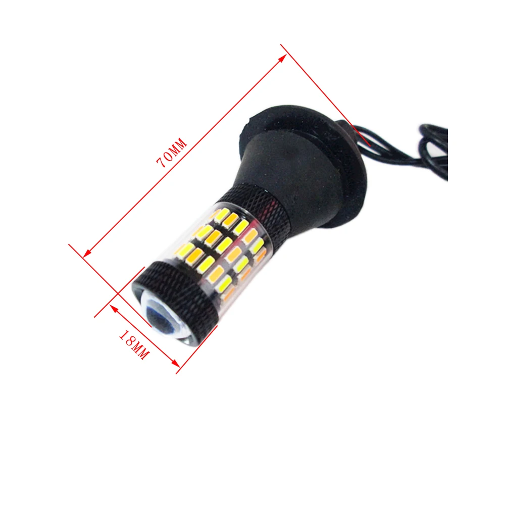 2 комплекта (4 шт.) 1156 P21W BA15S BAU15S 4014 60 SMD Canbus янтарные/белые светодиодный ные лампы