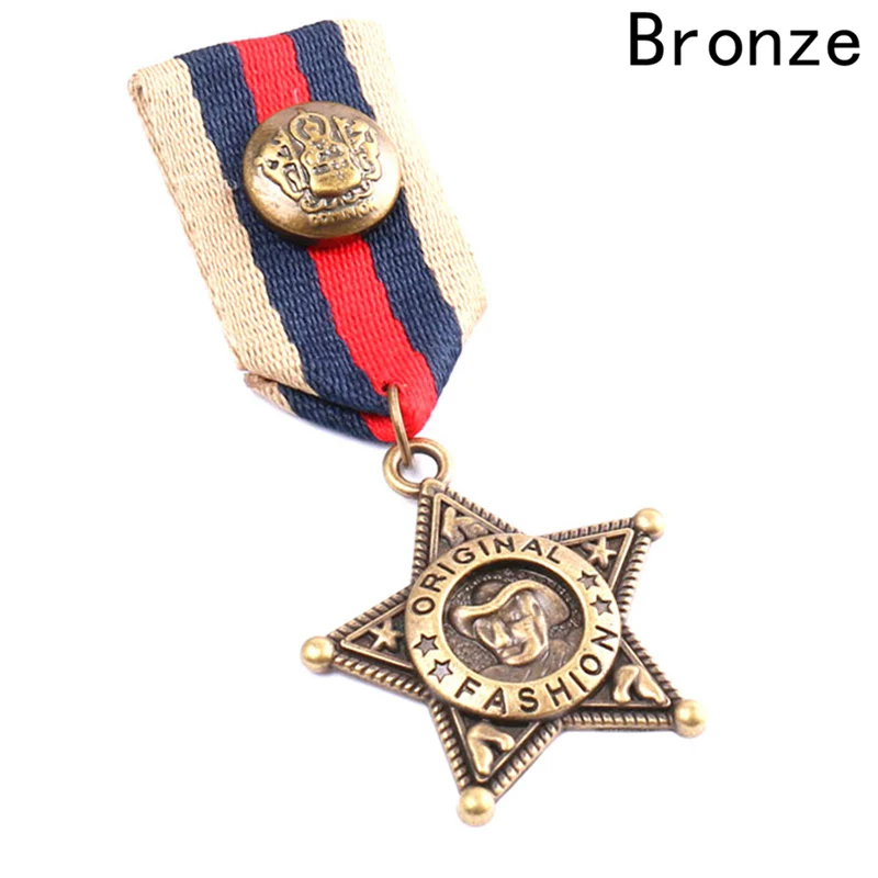 Винтажная Студенческая школьная форма аксессуары медали броши в Западном