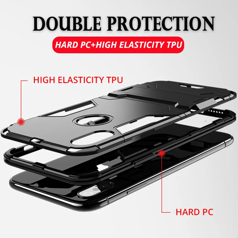 VRSDES для iPhone X 7 8 чехол PC + Силиконовый противоударный XR XS Max 3D защитный 6 6s 5S SE Plus |