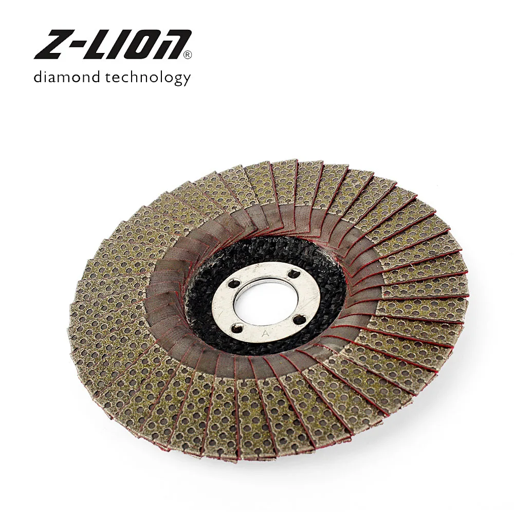 

Z-LEAP 4" Diamond Polishing Grinding Wheel Flap Disc 100mm 1 Piece Angle Grinder Sanding Disc Stone Metal Plastic Abrasive Tool