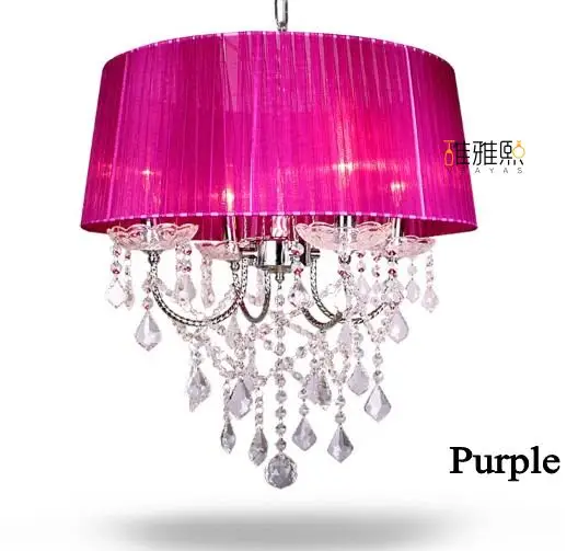 14 цветов абажур Люстра из ткани Современные хрустальные люстры|lampshade chandelier|crystal