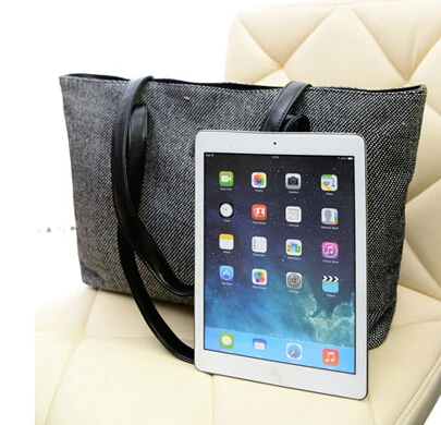 Холщовая Сумка на плечо для колледжа большая сумочка студенток|canvas shoulder bag|hand