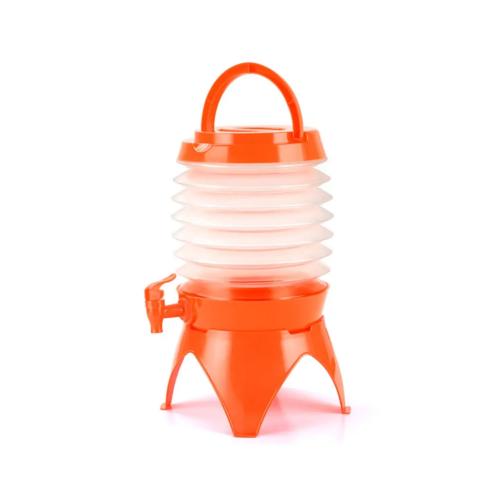 orange 3 цвета 5L PE складное ведро выдвижное ведро Складное многофункциональное спортивный для напитков разбивание воды наружное домашнее жидкое - Цвет: orange