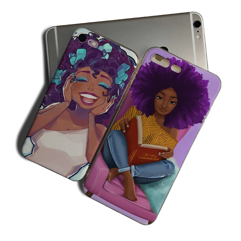 2bunz Melanin Poppin Aba Мягкий силиконовый чехол для iPhone 7 8 5S 6S 6plus 8Plus X XR XS XSMAX чехлы