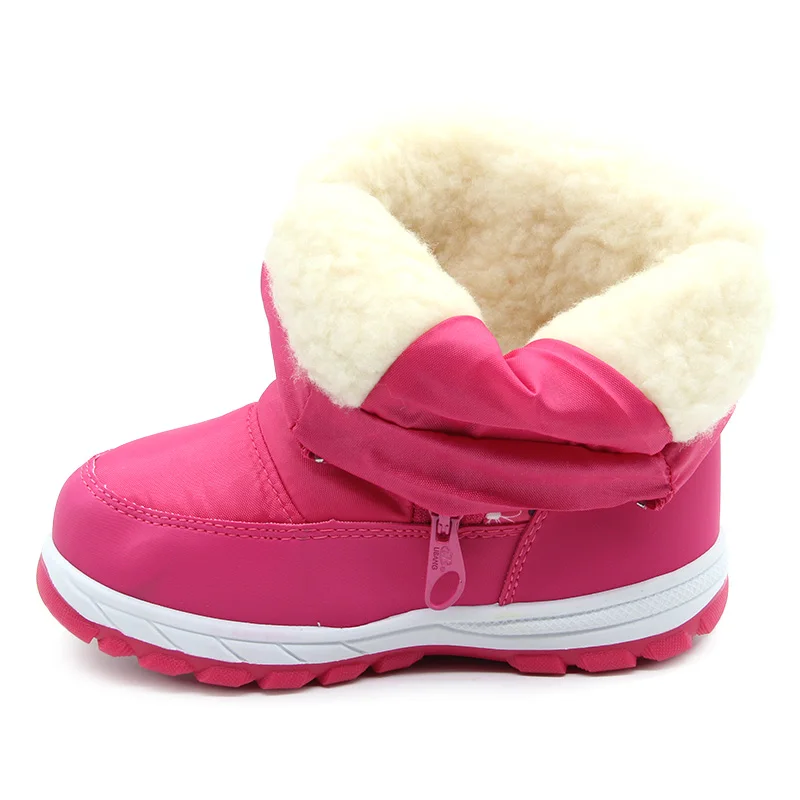 Libang/теплая зимняя обувь для девочек непромокаемые ботильоны зимние ботинки на