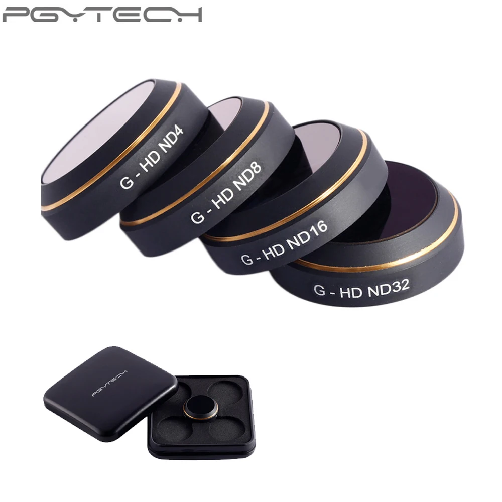 PGYTECH Mavic Pro ND4 ND8 ND16 ND32 HD фильтры для объектива Набор фильтр нейтральной плотности DJI