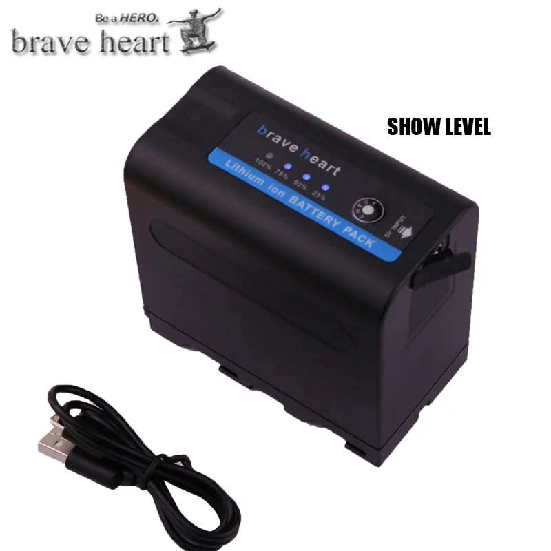 1x battery NP F960 NP-F970 NP-F960 NP-F980 NP F980 NP F970 батареи с светодиодный Мощность индикатор для SONY HVR-HD1000 HVR-HD1000E HVR-V1J - Цвет: 1x battery