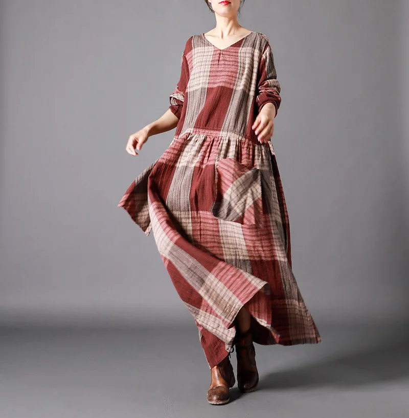Women Summer Striped Patchwork Dress Ladies Loose Big Pockets V neck Dresses 2019 Wrinkle | Женская одежда