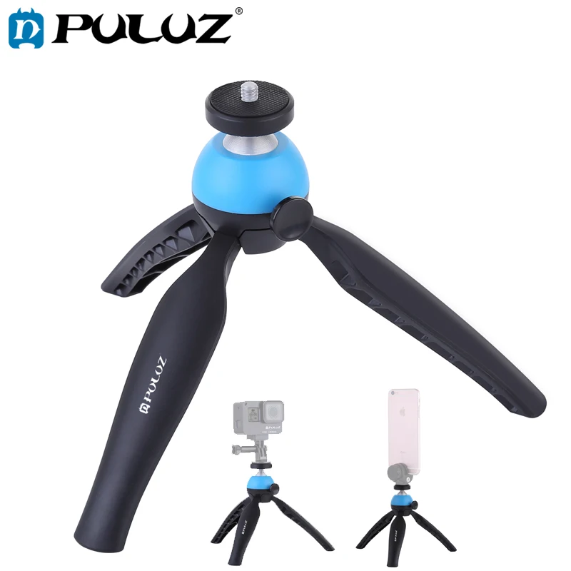

PULUZ карманный мини Штатив для смартфонов 17,3*5,5*4,3 см 360 градусов шаровой головкой набор штатива для GoPro DSLR камер