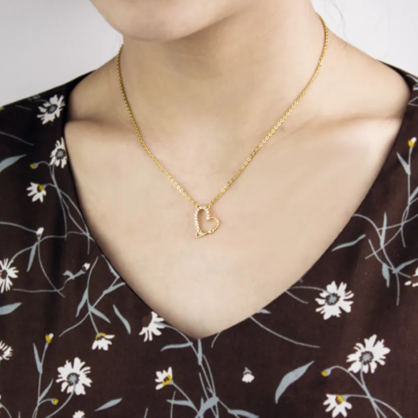 Women's Fashion Heart Amulet Pendant Couples Necklaces Love Forever Jewelry Stainless Steel Link Chain Choker Bijoux Femme Bff |