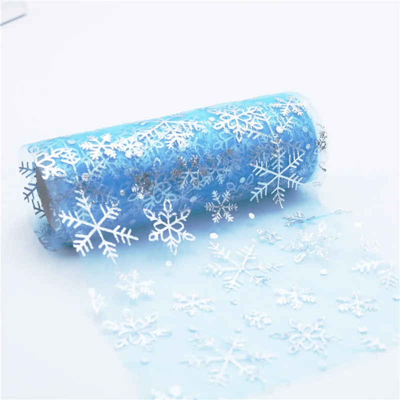 10 Yd тюль рулон ткани DIY Baby Shower юбка пачка Свадебная вечеринка Новогодние украшения подарки стул пояс зима Wonderland Декор