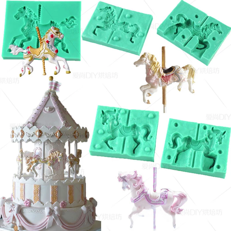 Силиконовая форма для украшения тортов Merry go силиконовая помадки инструменты