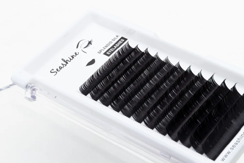 

1 Trays Seashine High Quality Mix Individual Lashes Curl J/B/C/D/L Wholesale Price Classic Lashes For Free Shipping