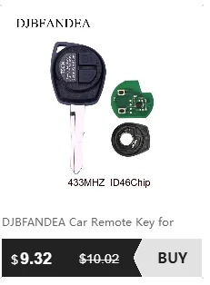 Djbfandea 4 кнопки 314,4 МГц 4D67 Чип дистанционного ключа автомобиля для Toyota FCCID HYQ12BBY Camry 2007-2011 с спросить сигнала необработанное лезвие